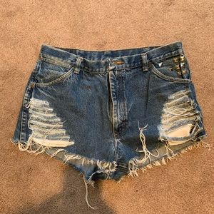 Denim jean shorts